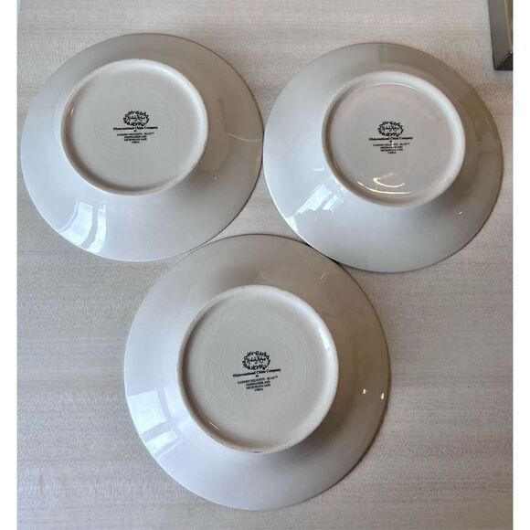 VTG Kimberly Hodges Garden Delights Blue Bowl Set of 3 Artichoke/Leek/Cucumber - Picture 7 of 10